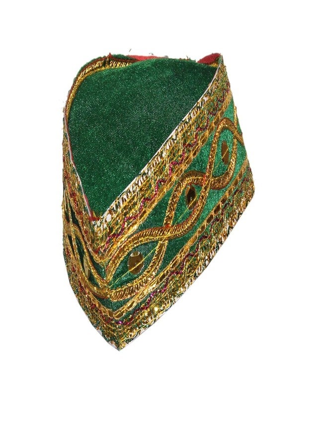 كاكو فانسي دريسيس فساتين كاكو الفاخرة قبعة قوالي للأطفال | قبعة أناركالي، موضوع موغال كوالي توبي | إكسسوارات أزياء الرقص الشعبي الهندي | - عبوة من 1 (متعددة الألوان) متعددة الألوان - Image 2